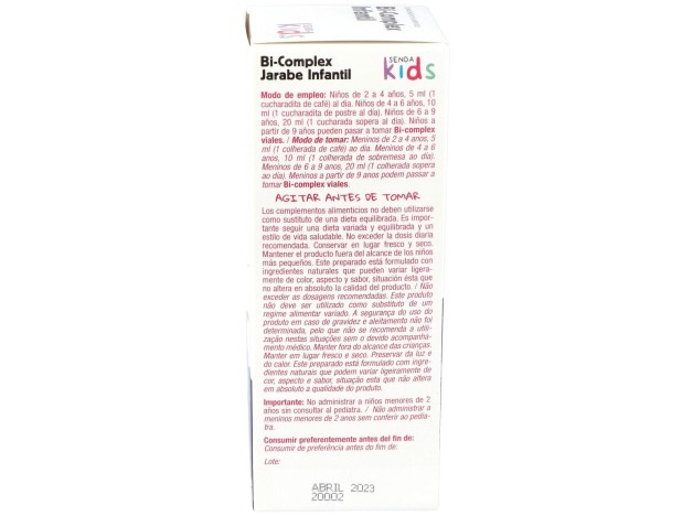 Senda Kids Bicomplex Infantil 250Ml