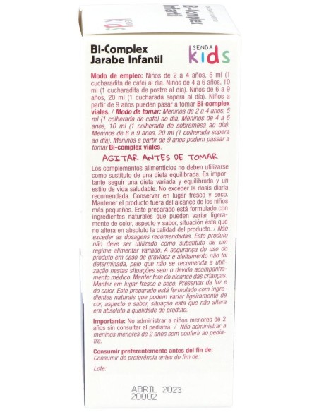 Senda Kids Bicomplex Infantil 250Ml