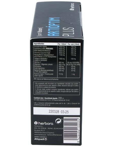 Artioptim Plus 20Viales