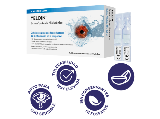 Yeloin Colirio Monodosis 0,5 ml 30 Uds