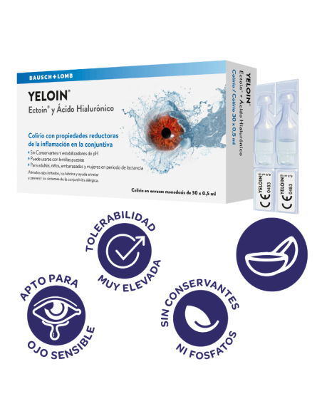 Yeloin Colirio Monodosis 0,5 ml 30 Uds