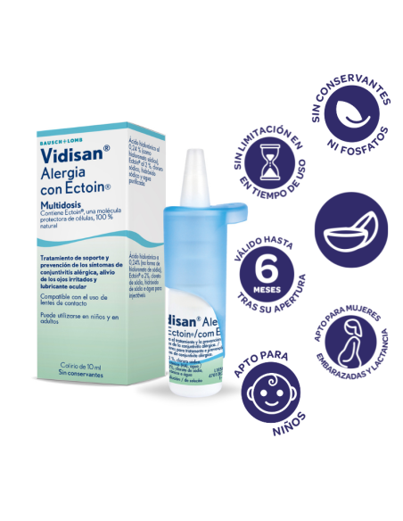 Vidisan Alergia Con Ectoin Colirio Multidosis 10 ml
