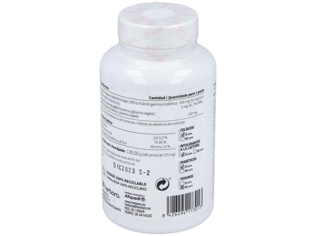 Dama Aceite De Onagra Y Vitamina E 180 Perlas