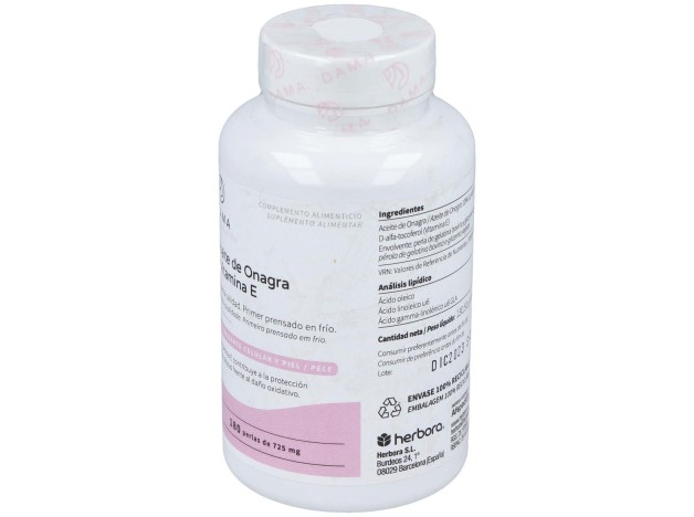 Dama Aceite De Onagra Y Vitamina E 180 Perlas
