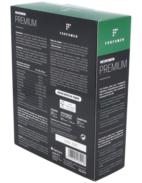 Herbora Neuromen Premium 20 Ampollas