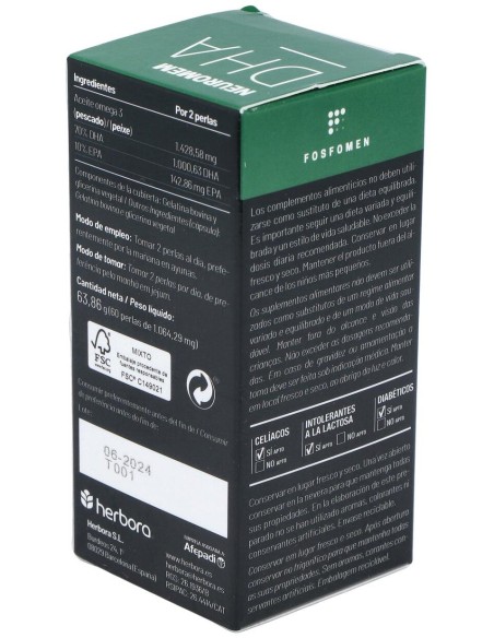 Fosfomen Neuromem Dha 60 Perlas