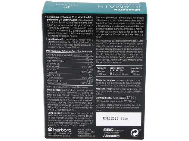 Fosfomen Neuroaten Klamath 30Cap.