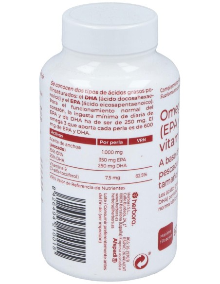 Herbora Venarol Omega 3 Epa Y Dha 60Caps