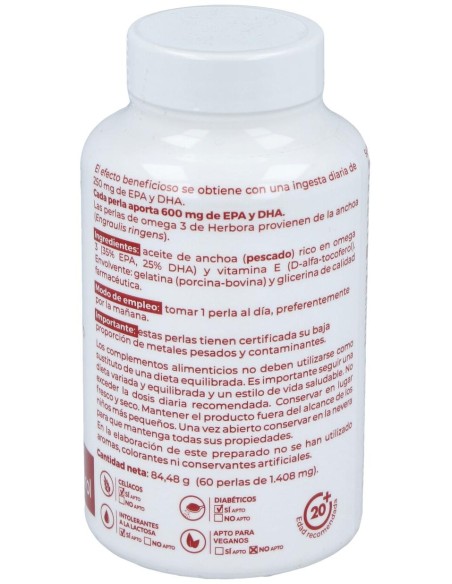 Herbora Venarol Omega 3 Epa Y Dha 60Caps