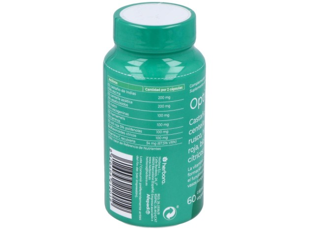 Opticir Castaño-Centella-Ruscus-Vid-Hamameli 60Cap