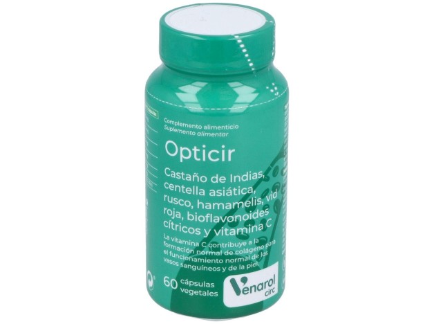 Opticir Castaño-Centella-Ruscus-Vid-Hamameli 60Cap