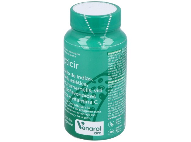 Opticir Castaño-Centella-Ruscus-Vid-Hamameli 60Cap