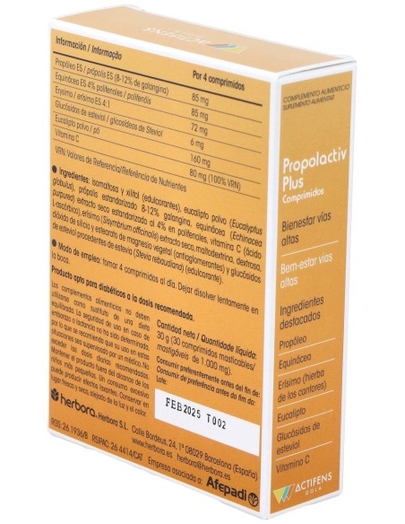 Actifens Propolactiv Plus 30Comp.