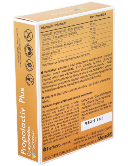 Actifens Propolactiv Plus 30Comp.