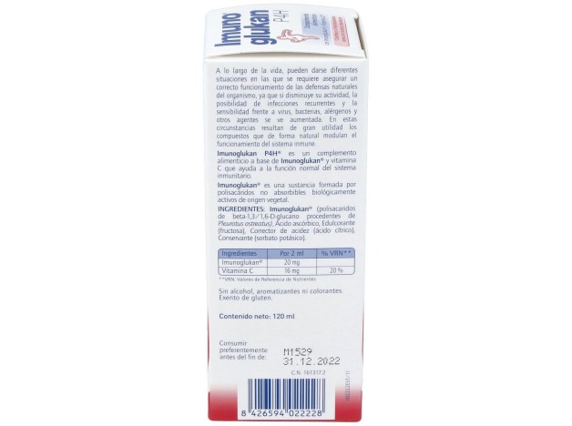 Ordesa Imunoglukan P4H Suspensión, 120 Ml