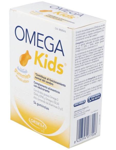 Omegakids Gummies Masticables, 54 Uds