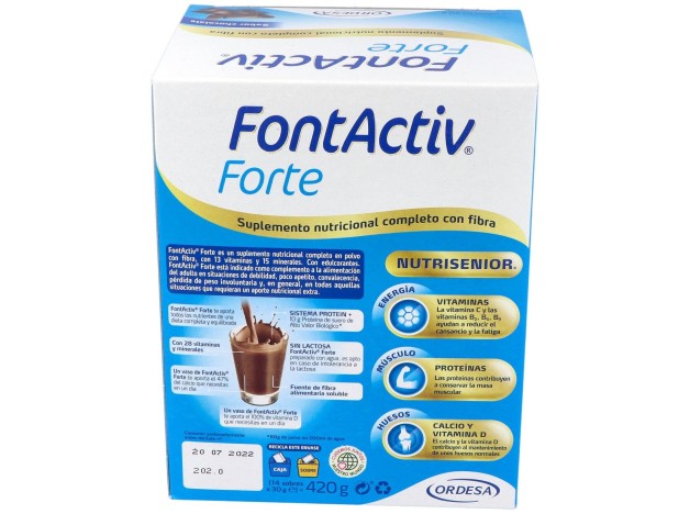 Fontactiv Forte Sabor Chocolate 30G 14 Sobres