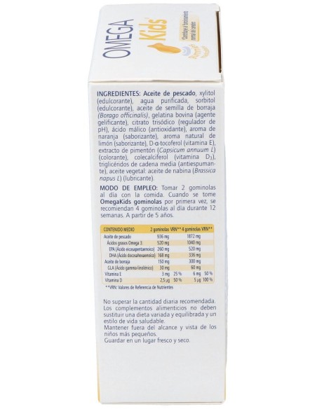 Omegakids Gummies Masticables, 54 Uds