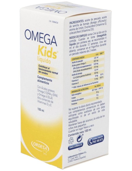 Ordesa Kids Omegakids Líquido Limón 100Ml