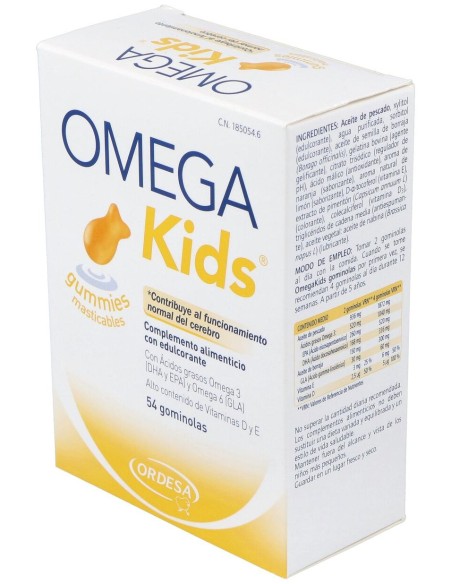 Omegakids Gummies Masticables, 54 Uds
