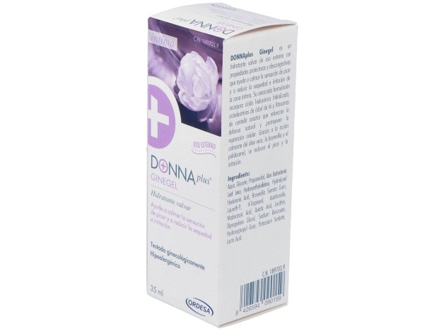 Donnaplus+ Ginegel Gel Hidratante Vulvar, 35 Ml