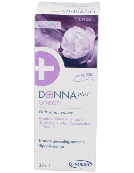 Donnaplus+ Ginegel Gel Hidratante Vulvar, 35 Ml