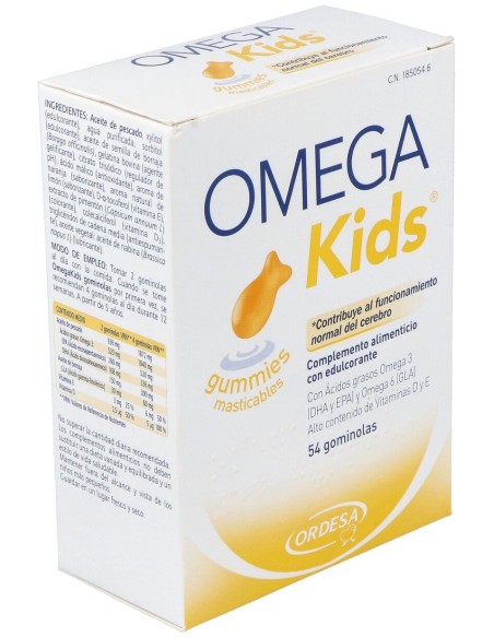 Omegakids Gummies Masticables, 54 Uds