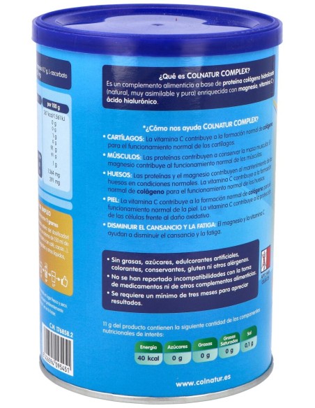 Colnatur Complex Sabor Muy Neutro, 330 G