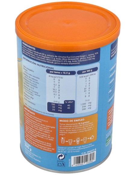 Colnatur Complex Cúrcuma Sabor Maracuyá, 250 G