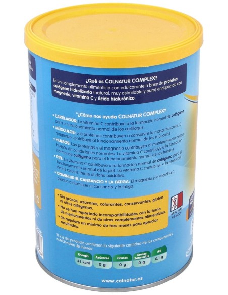 Colnatur Complex Sabor Vainilla Gourmet, 330 G
