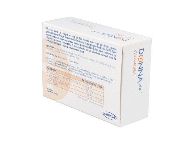 Donnaplus+ Aceite De Onagra Perlas, 60 Perlas