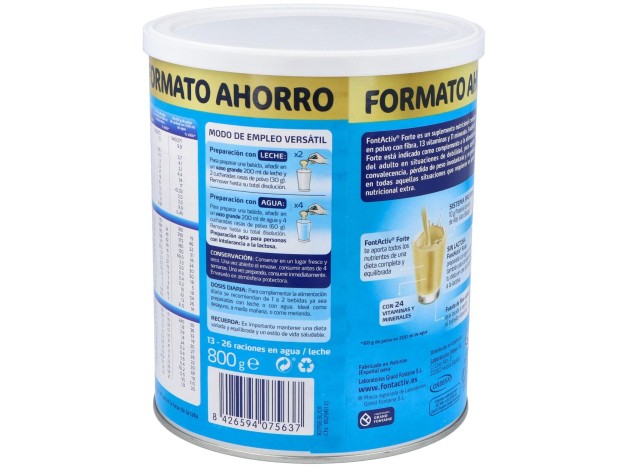 Ordesa Fontactiv Forte Sabor Vainilla 800G