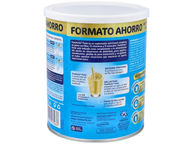 Ordesa Fontactiv Forte Sabor Vainilla 800G
