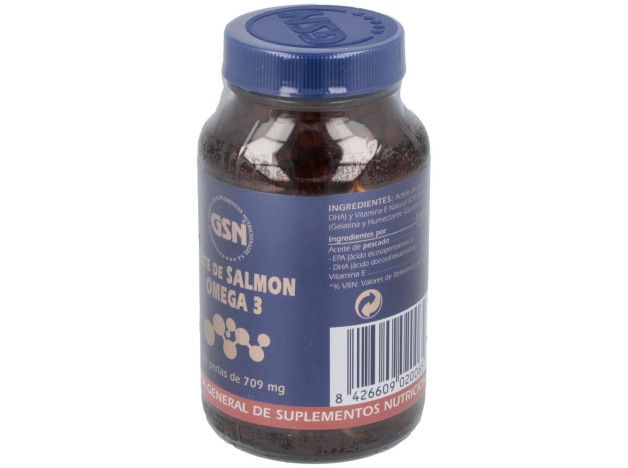 Salmon+Omega 3+Vit.E 180Perlas 500 Mg.