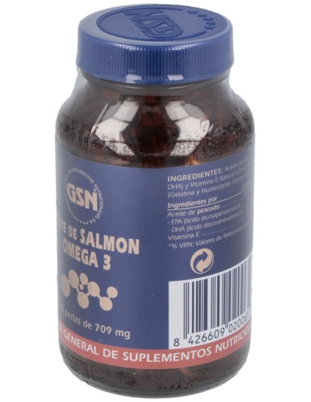 Salmon+Omega 3+Vit.E 180Perlas 500 Mg.