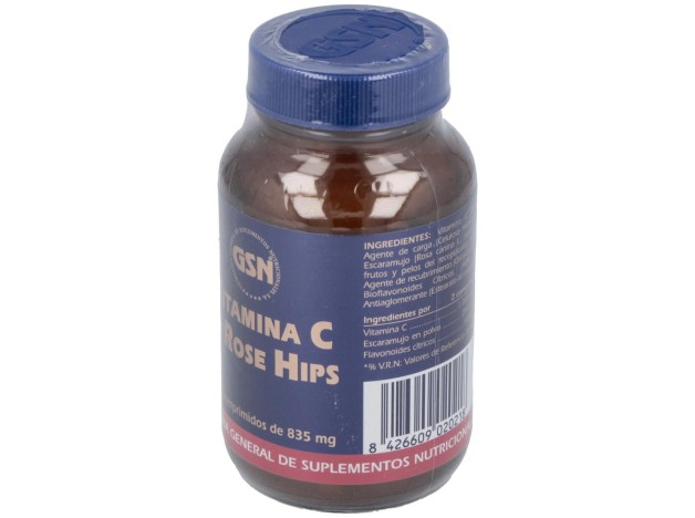 Vitamina C + Rose Hips 650Mg.Con Bioflav.Citr.100C