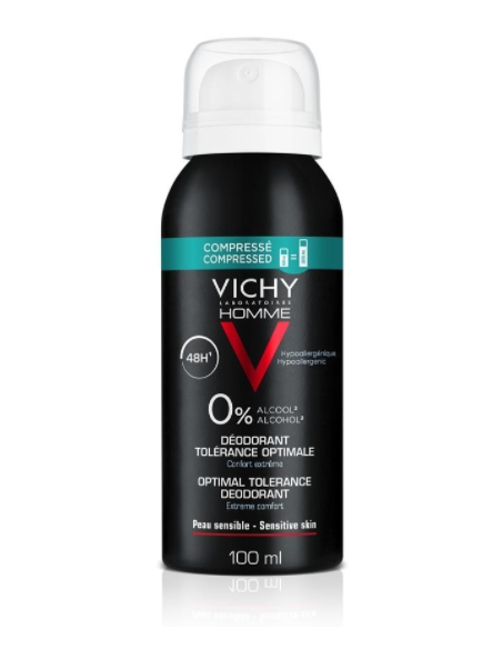 Vichy Desodorante Hombre Optimal Tolerance 0% Alcohol 100 ml