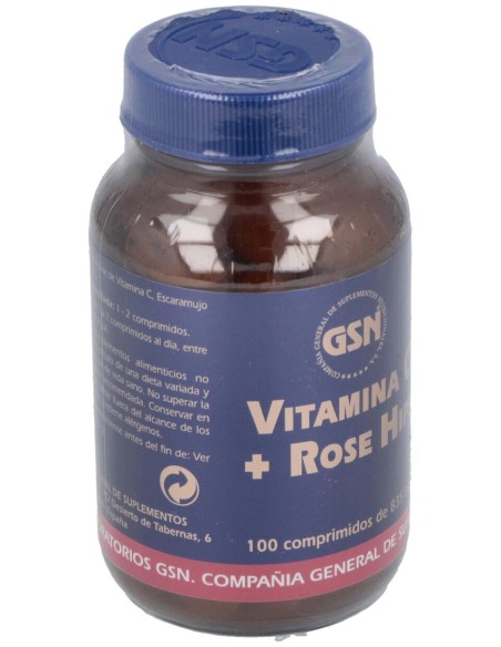 Vitamina C + Rose Hips 650Mg.Con Bioflav.Citr.100C