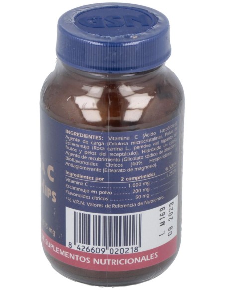 Vitamina C + Rose Hips 650Mg.Con Bioflav.Citr.100C