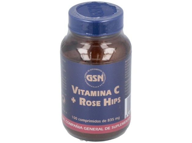 Vitamina C + Rose Hips 650Mg.Con Bioflav.Citr.100C