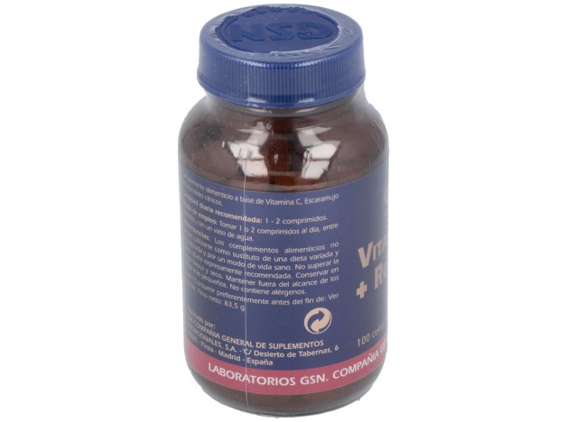 Vitamina C + Rose Hips 650Mg.Con Bioflav.Citr.100C