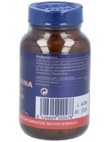 Melatonina 1Mg. Complex Con Pasiflora 120Comp.