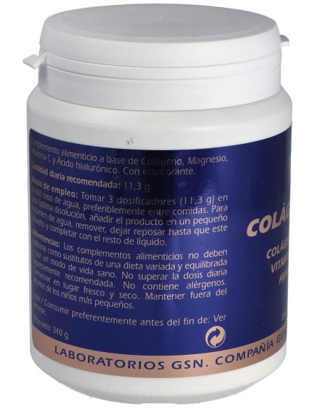 Colageno Gsn Con Acido Hialuronico Limon 340Gr.