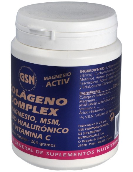 Colageno Complex 364Gr. Sabor Naranja