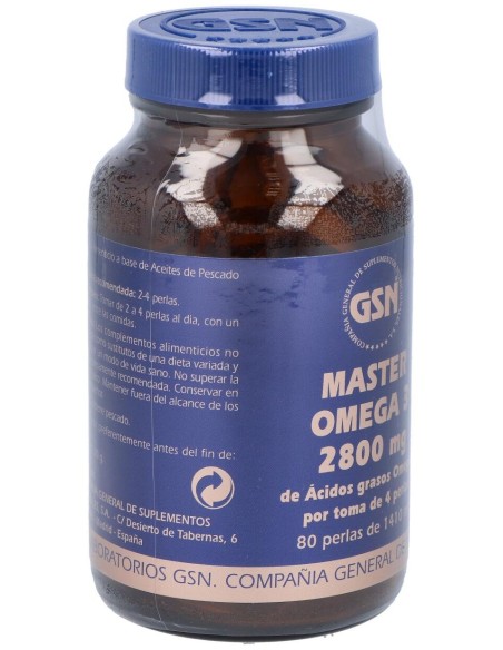 Gsn Master Omega 3 80 Perlas