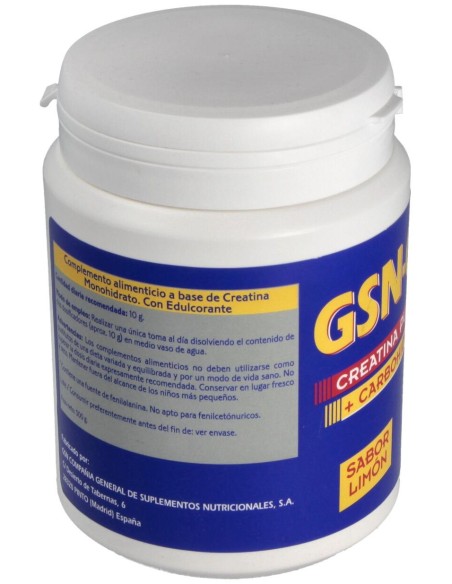Gsn Creatina-125 (125Gr.Creat.+375 Carbohid.) 500G