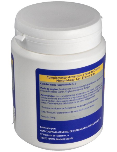 Gsn Creatina-125 (125Gr.Creat.+375 Carbohid.) 500G