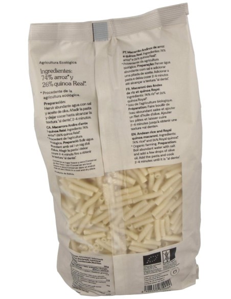Oleanders Macarrones Arroz Quinoa Sin Gluten 500G