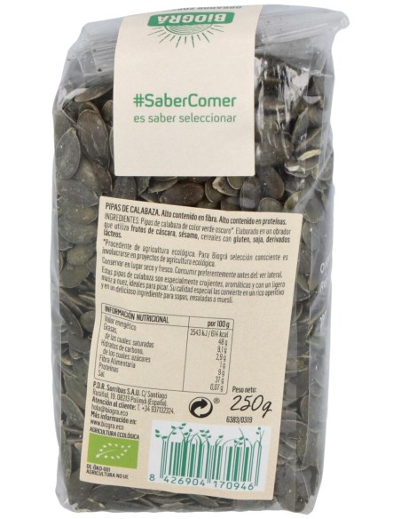 Pipas De Calabaza Cucurbita 250Gr. Bio