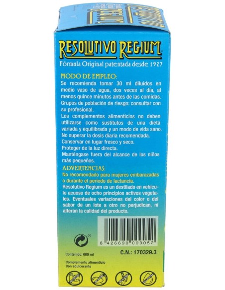 Plameca Resolutivo Regium, 600 Ml